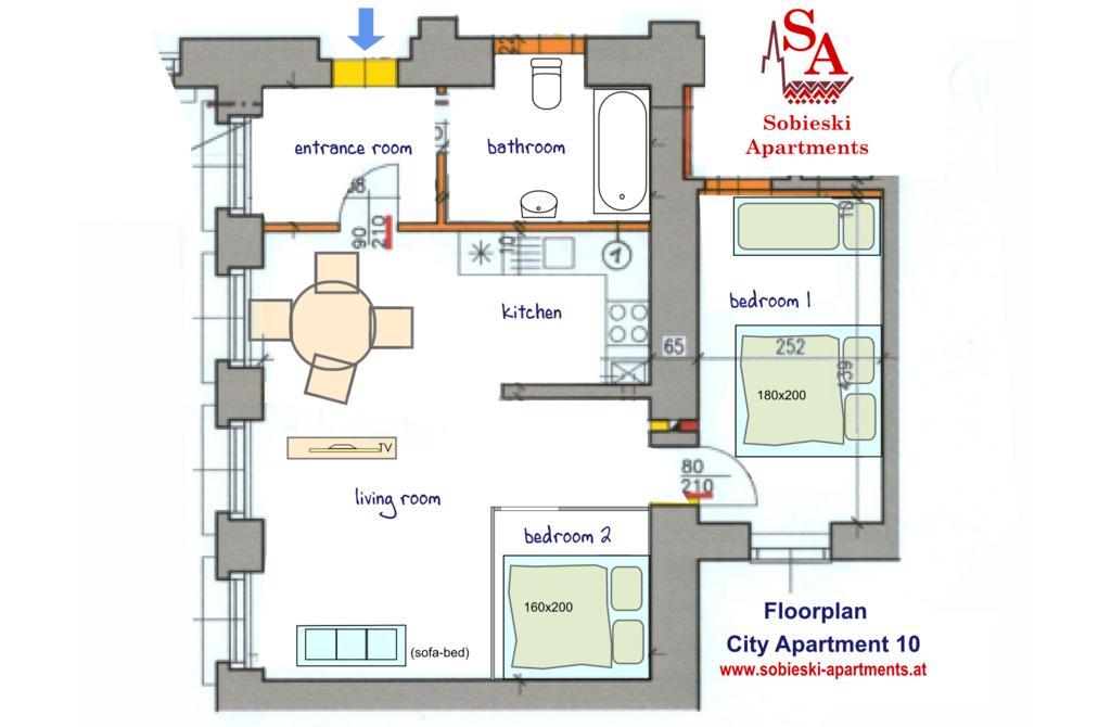 Sobieski Center Apartments Виена Екстериор снимка
